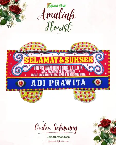Papan Bunga Ucapan Selamat graha estetika